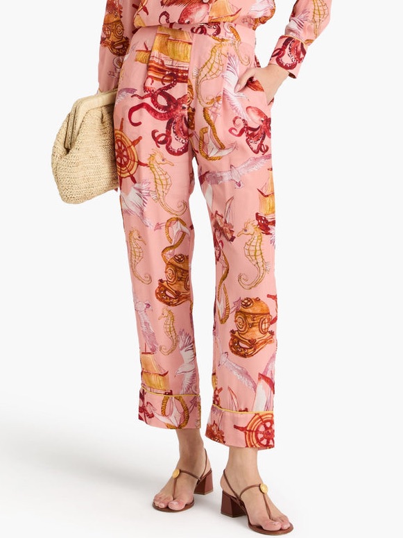 Nwt Farm Rio Nautical Wonder Tapered Pants